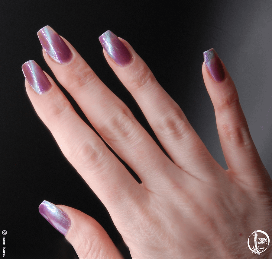 BREAKFAST at the END of TIME - Violet Teal Magnetic Nail Polish product image (5)