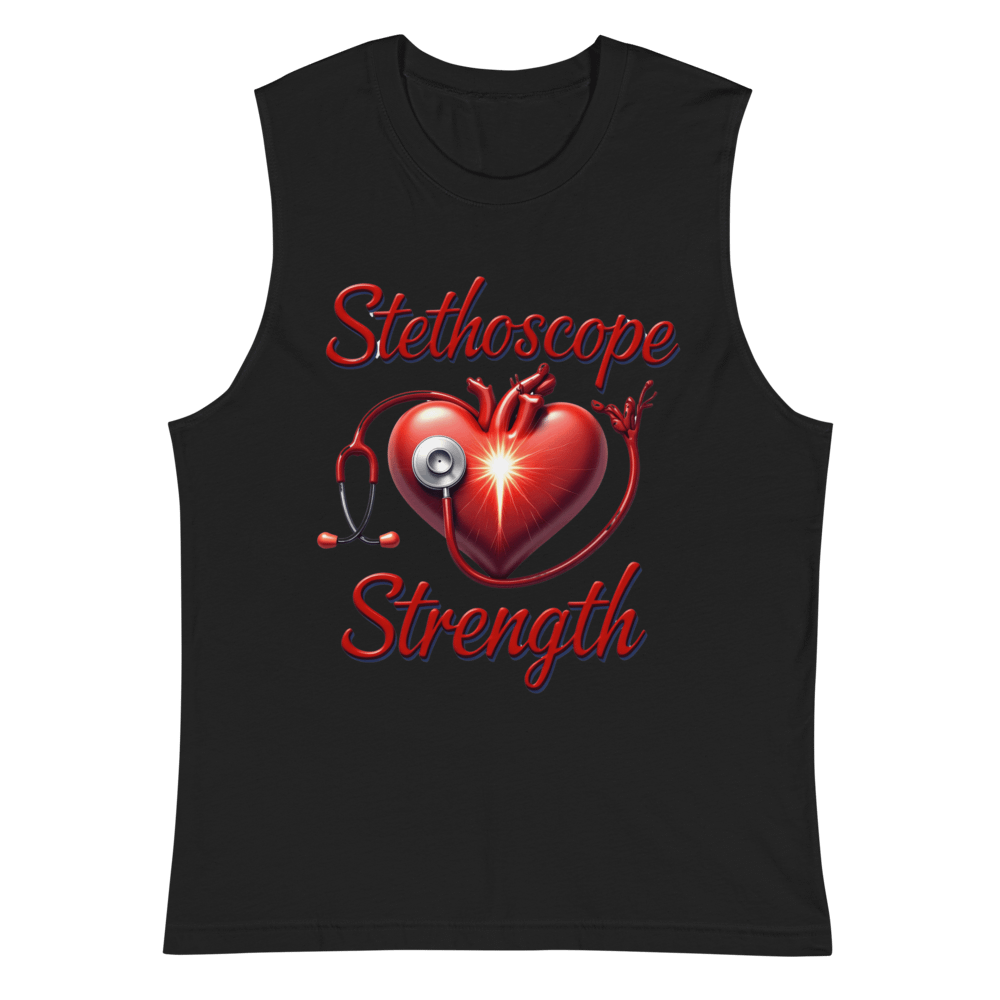 Stethoscope Strength Heart Muscle Tank product image (3)