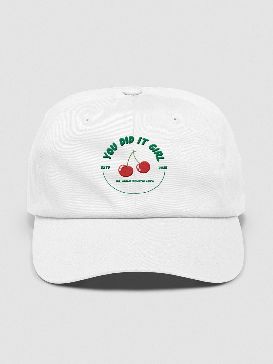 You Did it Girl Cherries Cap - Green/White product image (1)