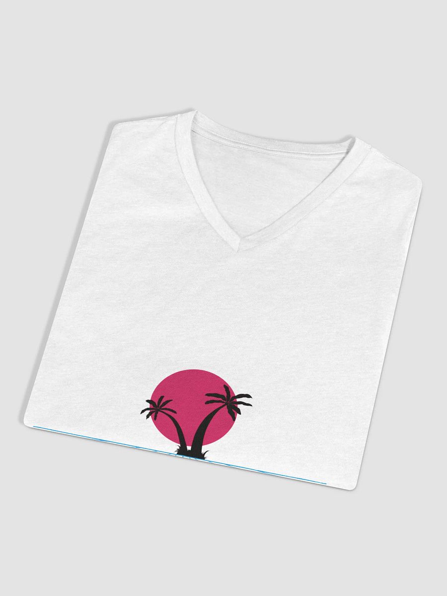 Sunset Palms Relaxed V-Neck Tee product image (3)