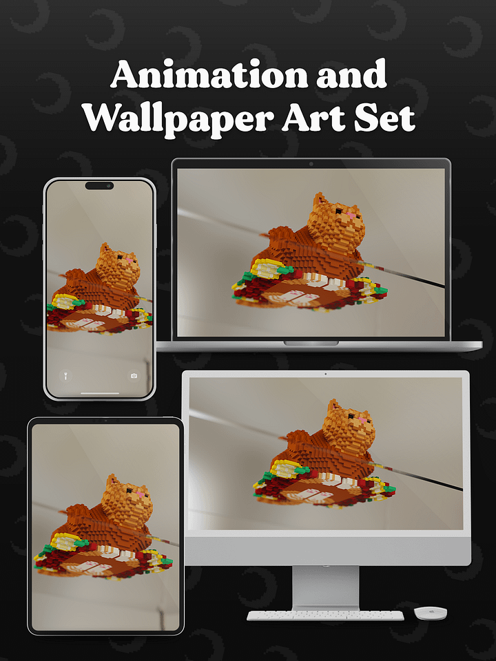 Turkey Cat 🌙 Animation and Wallpaper Art Set product image (2)