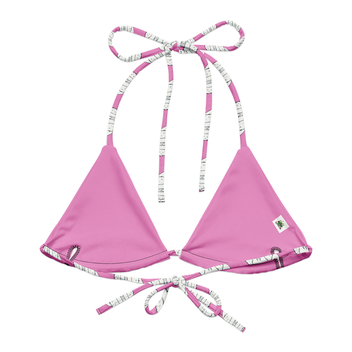 White Cat (art by Dina R.) akril painting picture - String Bikini Top product image (1)