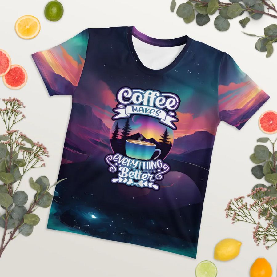 Coffee Makes Everything Better All Over Print T-shirt product image (8)