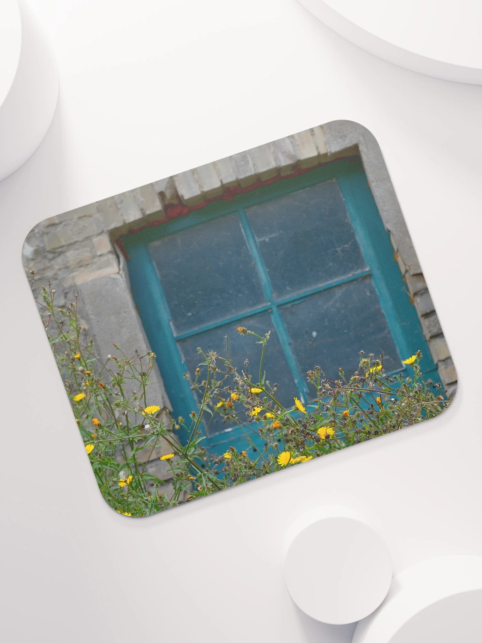 Mauspad - Vintage Fenster mit Wildblumen product image (7)
