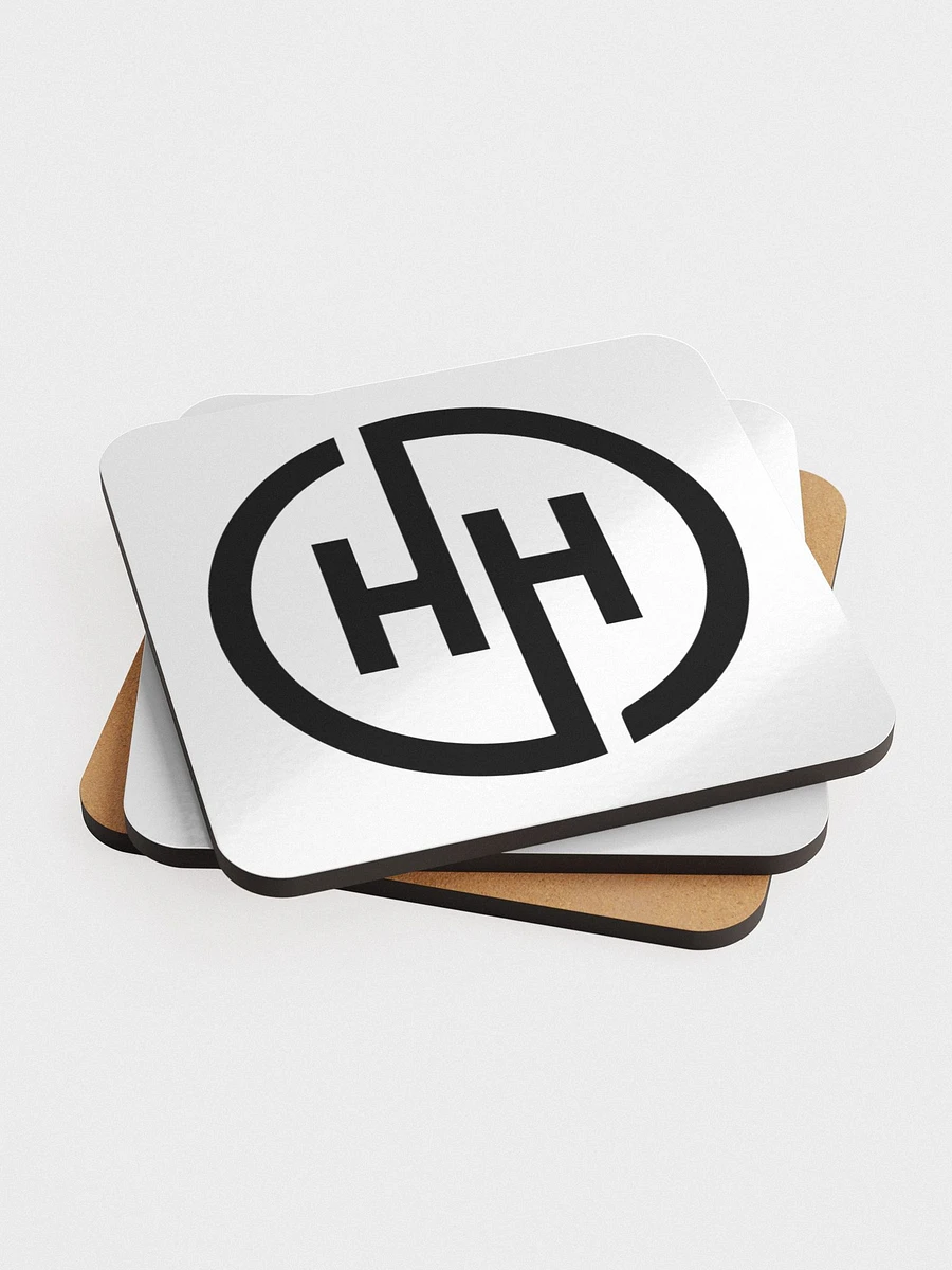 HH Monogram - Glossed Cork Coasters product image (3)