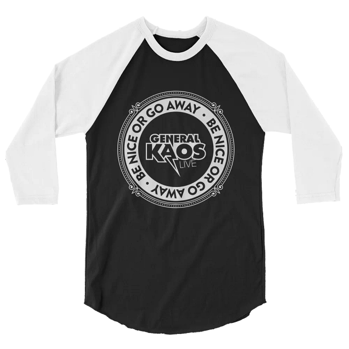BE NICE (Baseball Tee - LIGHT LOGO) product image (2)