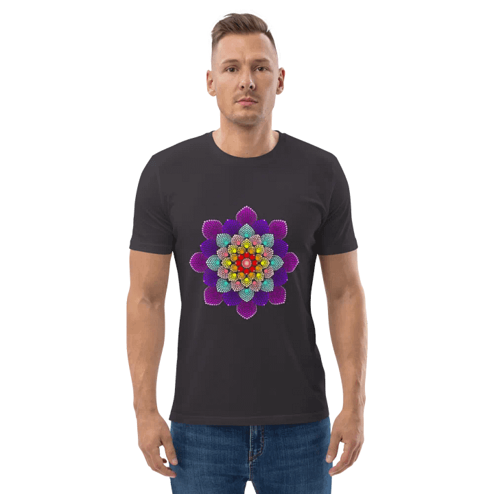 Colorful Dot Mandala Organic T-Shirt product image (10)