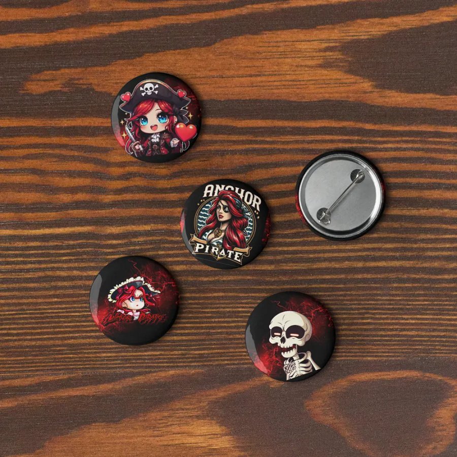 Anchor Pirate Pins set of 5 product image (10)