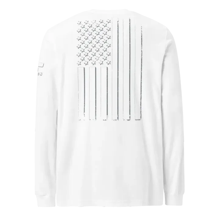 White Out American Flag Long Sleeve product image (1)