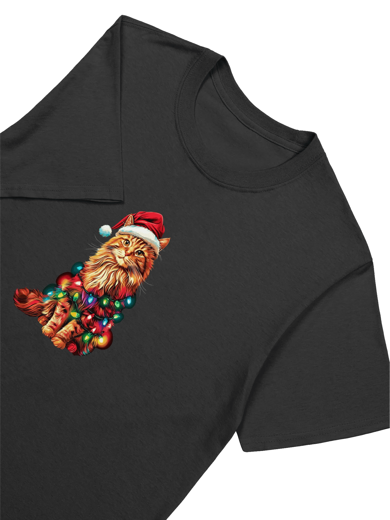 Cute Christmas Orange Cat Lover Unisex T-Shirt product image (3)