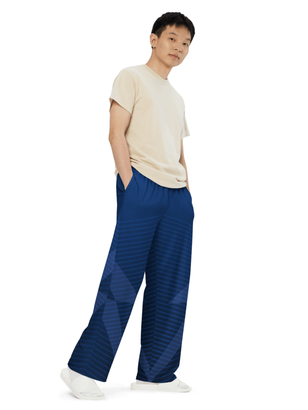 Urban Edge Wide Leg Blue Unisex Pants product image (5)