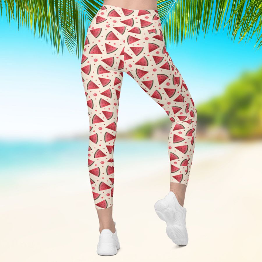 Hello Weekend Watermelon All Over Print Leggings product image (11)