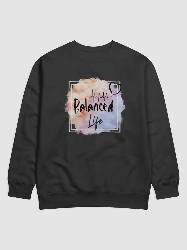 Balanced Life ECG Heartbeat Premium Sweatshirt product image (2)