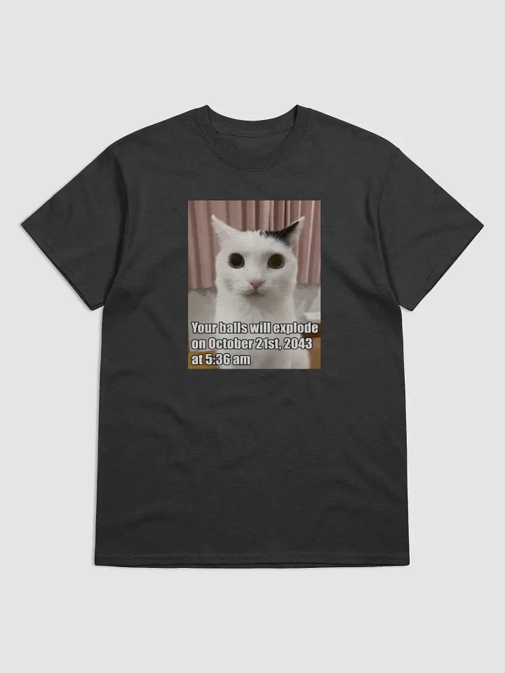 "Your Balls Will Explode On October 21st 2043 At 5:36am T-shirt - Funny Apocalypse Date Graphic Tee" product image (1)