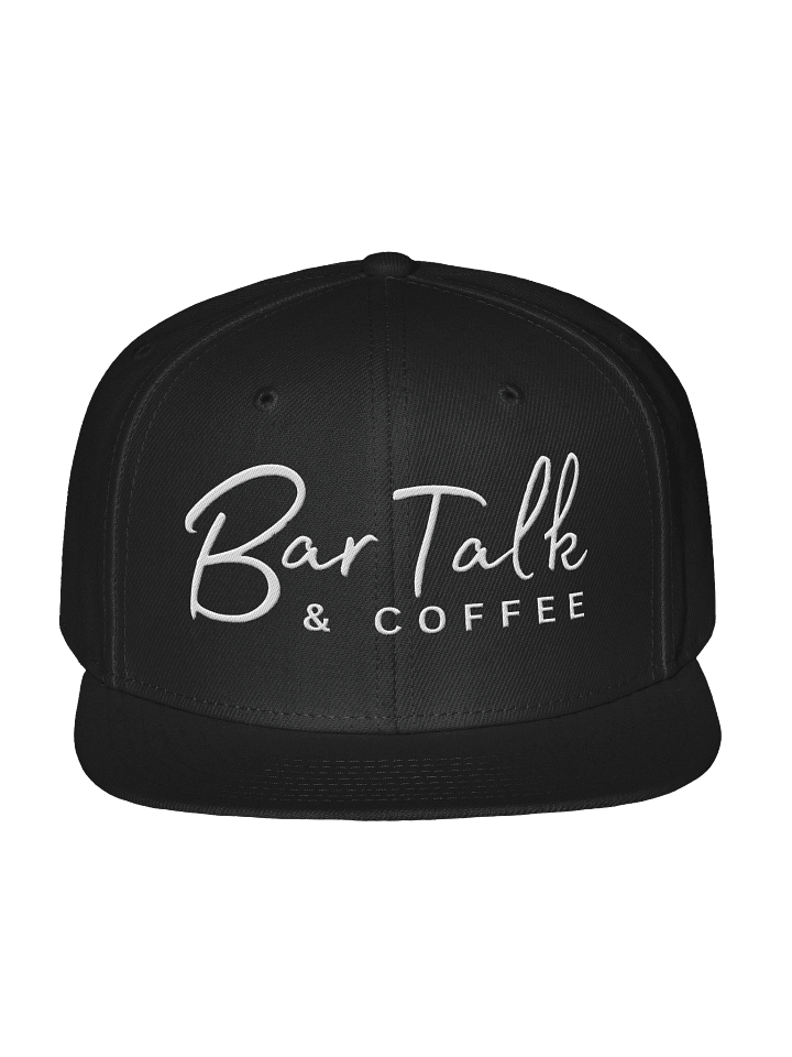 Bar talk and coffee round cap product image (1)