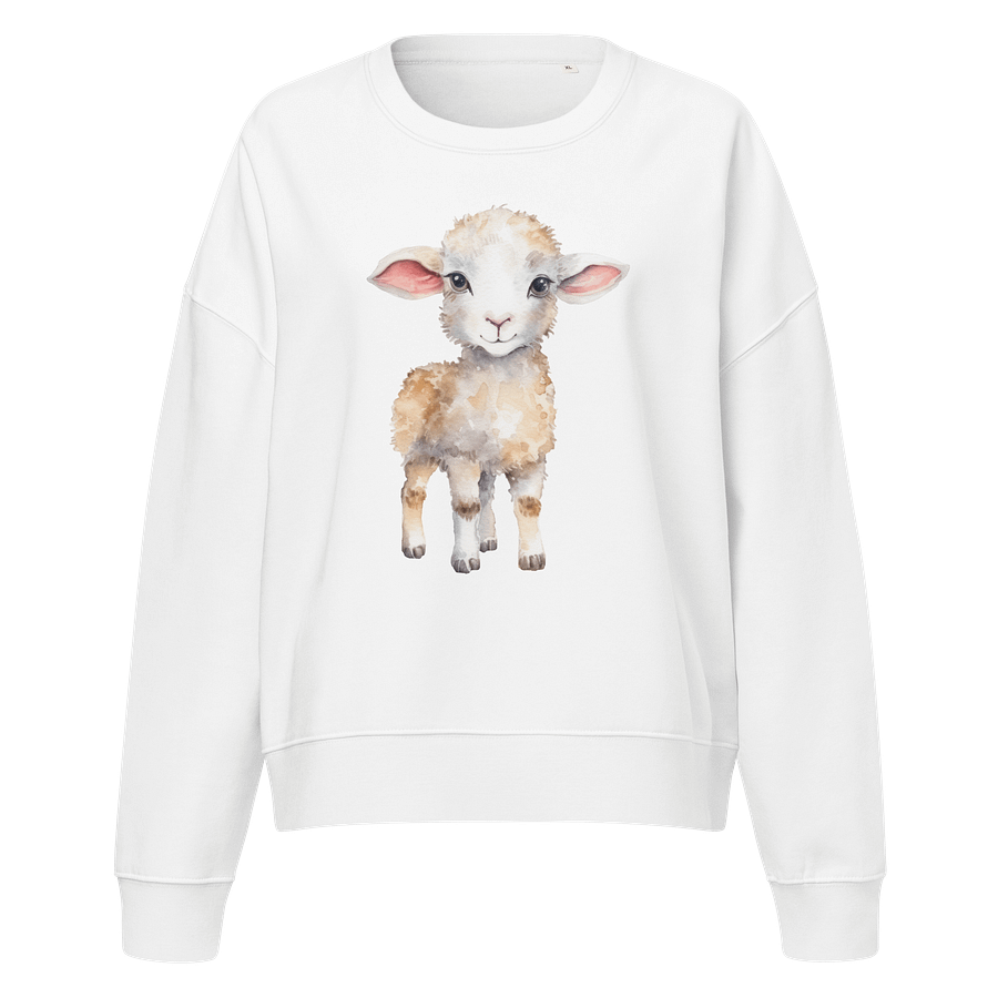 Lamb of God Watercolor Organic Sweatshirt product image (1)