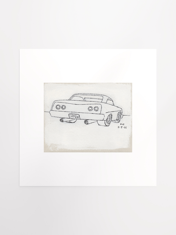 White Car #1 Print product image (2)