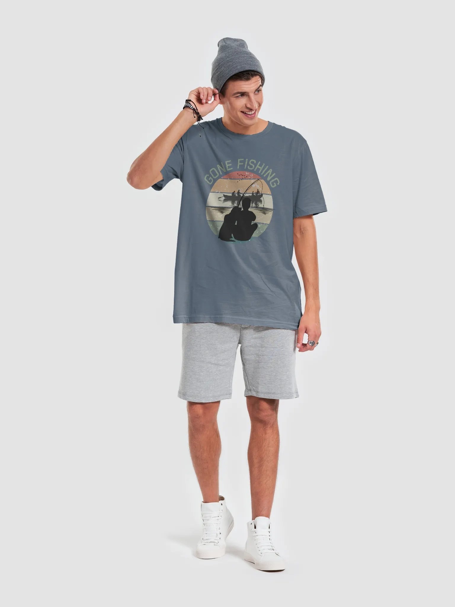 Sunset Serenity Fishing Tee product image (4)
