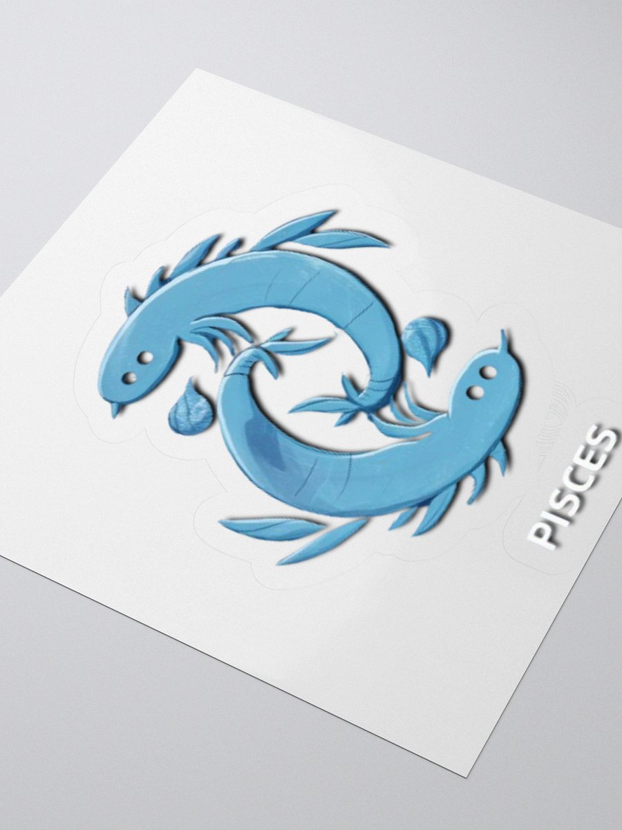 Exclusive Pisces Minimalist Sticker: Dual Fish Design - Perfect for Laptops, Cars, and Astrology Enthusiasts! product image (8)