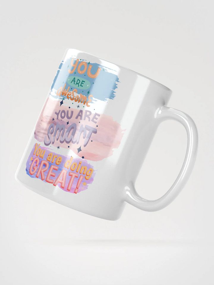 White Glossy Mug You Are Smart product image (4)