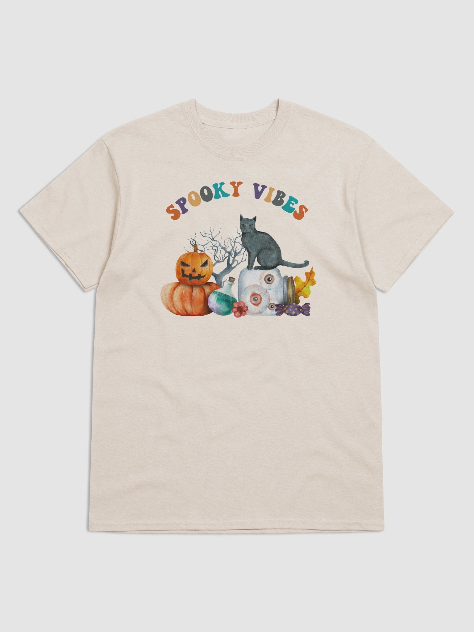 Retro Spooky Vibes Halloween T-Shirt product image (6)