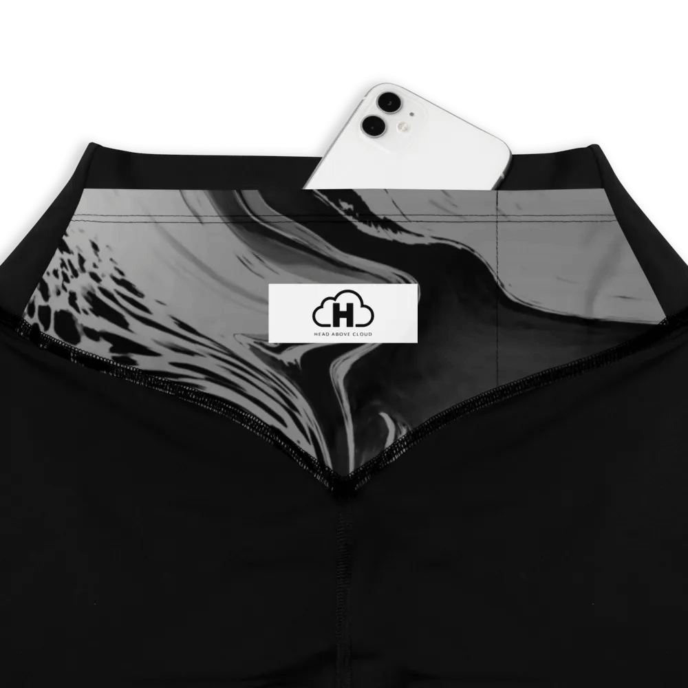 Black Marble-Sports Leggings product image (7)