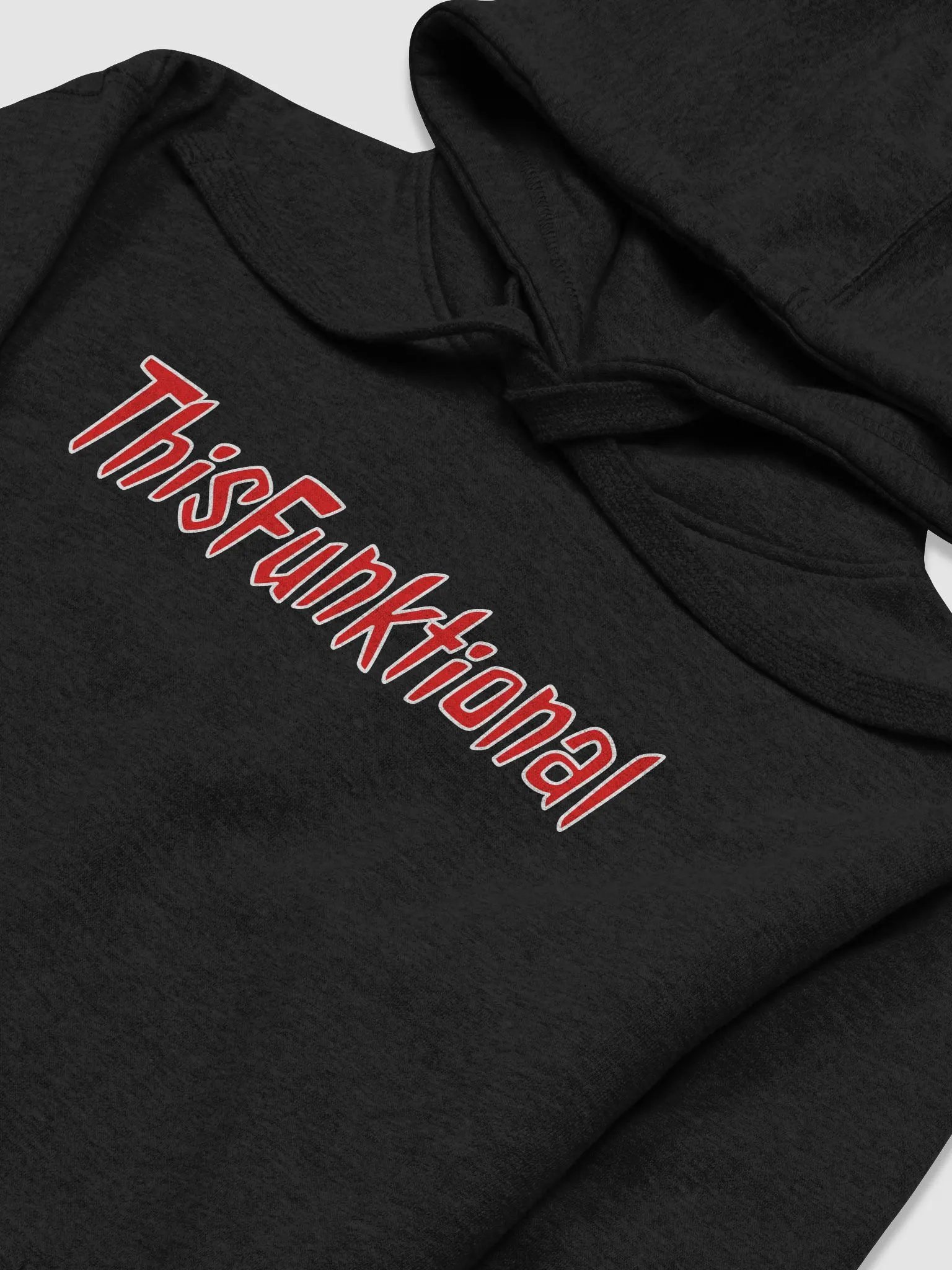 ThisFunktional Hoodie (red letters with white outline) product image (3)