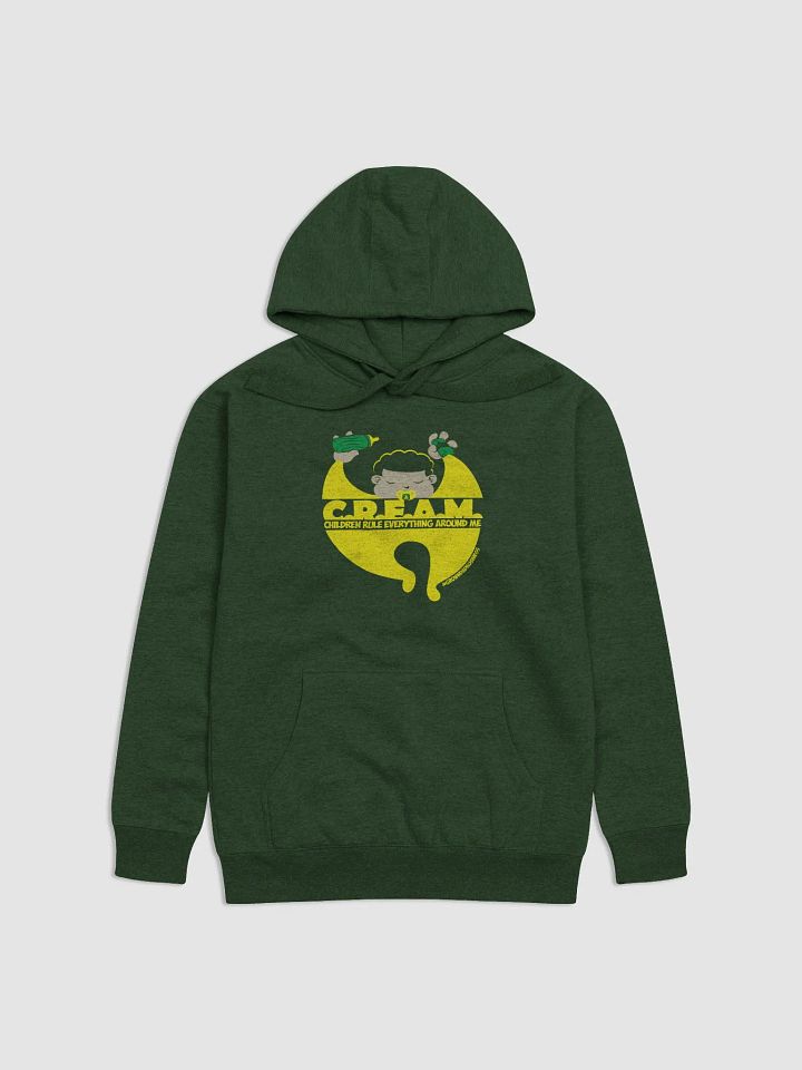 'C.R.E.A.M. Children Rule Everything Around Me' | WU-TANG parody HOODIE | +6 colors | light on dark product image (1)