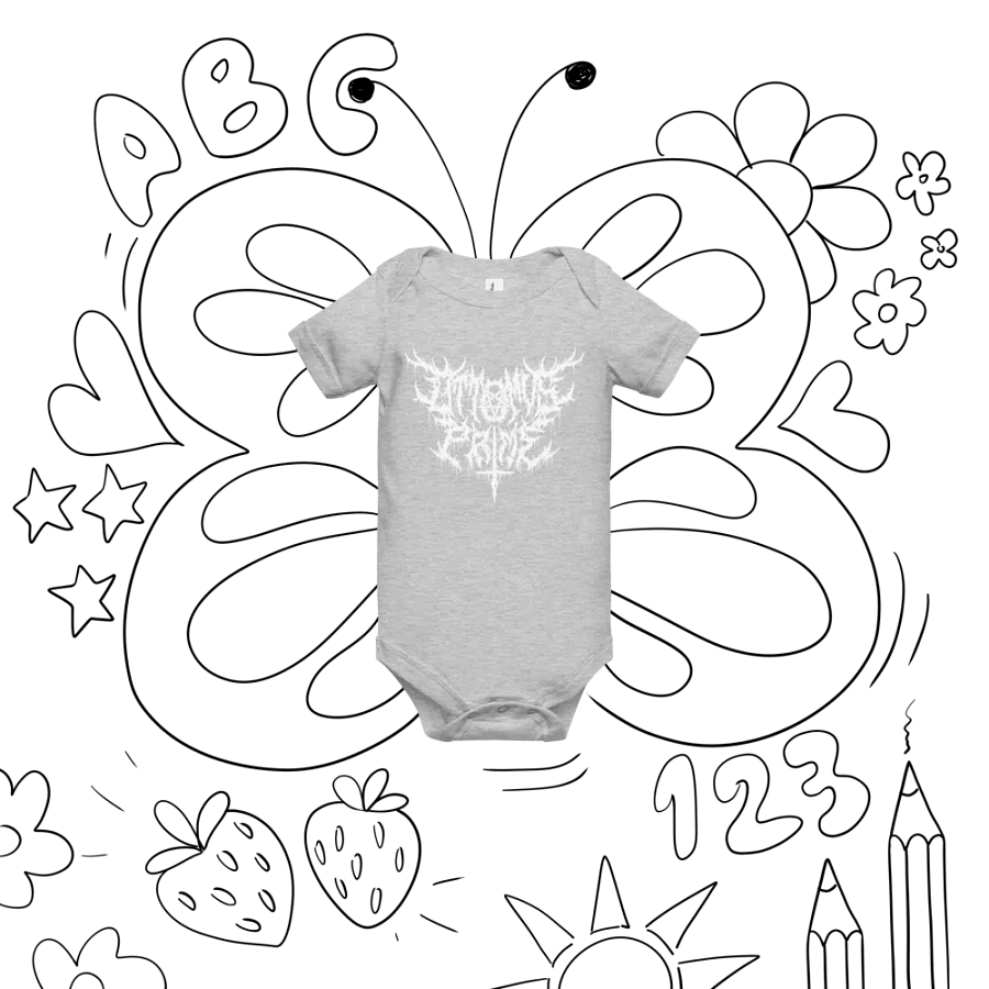 Toddler Onesie - Metal Logo (White) product image (38)