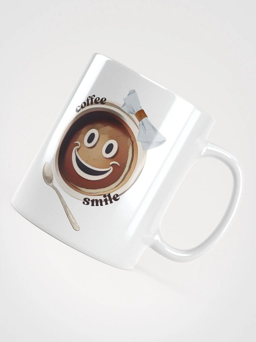 Coffee Smile Funny Cute Sweet White Glossy Mug product image (4)