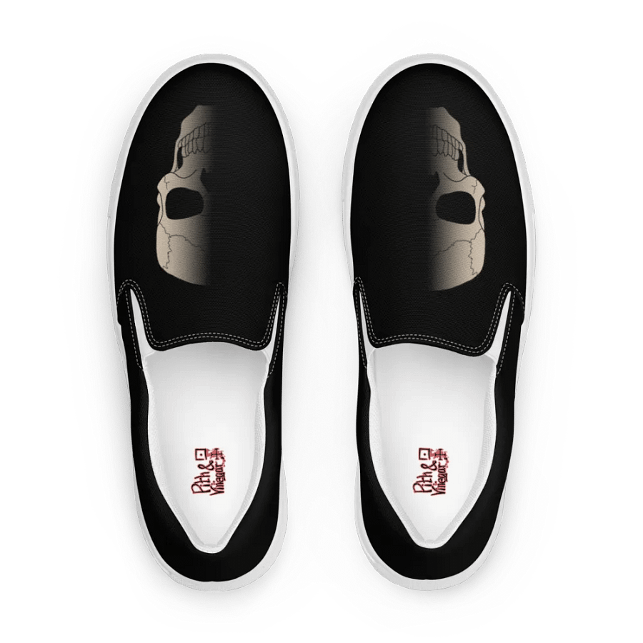Faded skull mens slip ons product image (1)