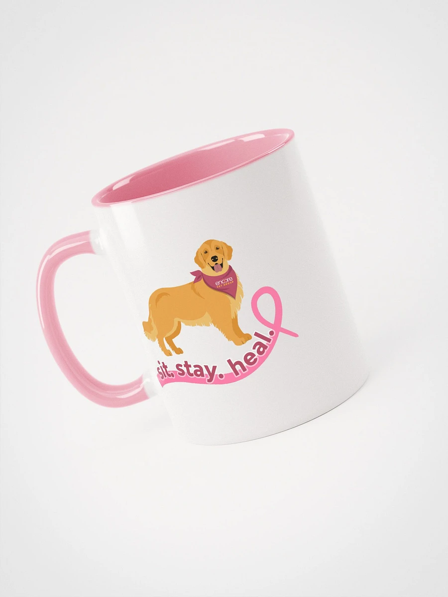 Encore Sit. Stay. Heal. Breast Cancer Awareness Coffee Mug product image (3)