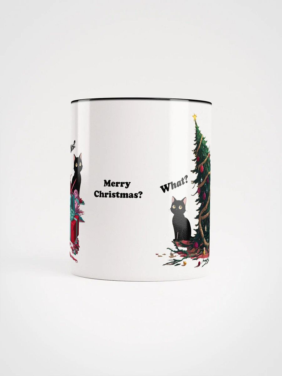 Black Cat Destroyed Christmas Coloured Mug product image (5)