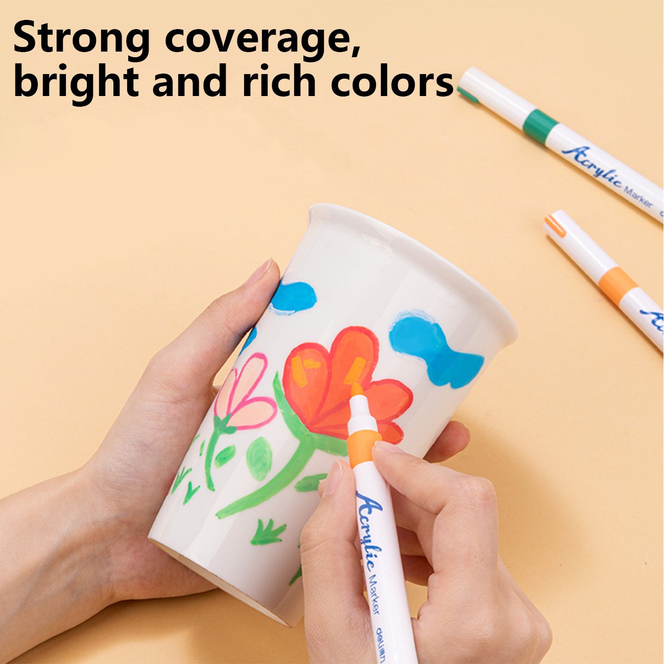 Deli Fine Tip Acrylic Paint Markers Pen product image (6)