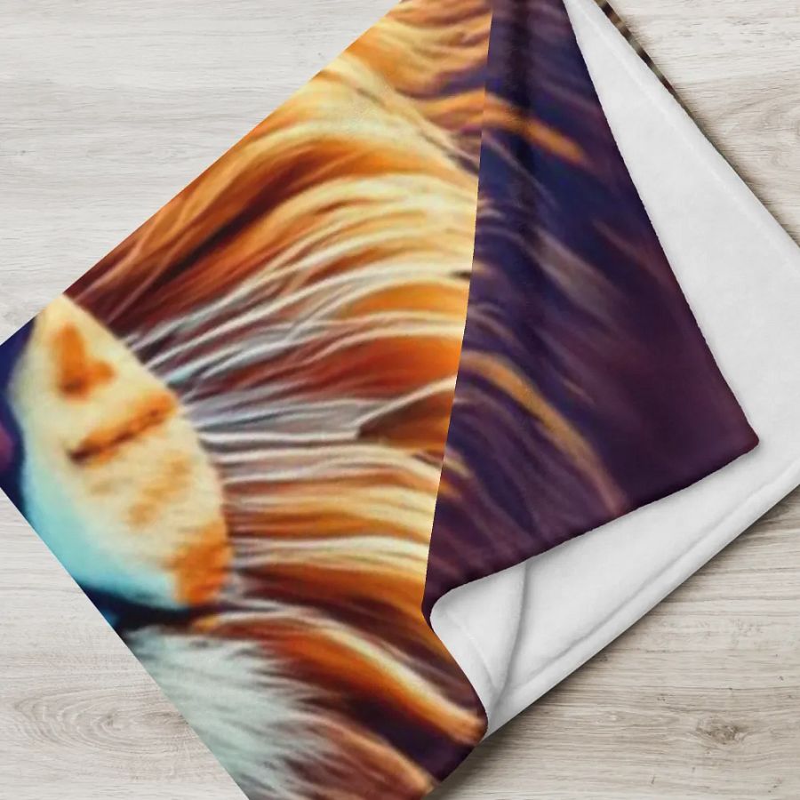 Big Cat King Of The Jungle Majestic Lion Throw Blanket product image (7)