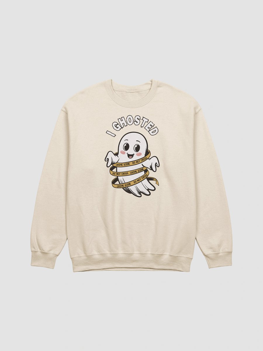 Cute Kawaii Ghost Halloween Sweatshirt for True Crime Lovers product image (6)