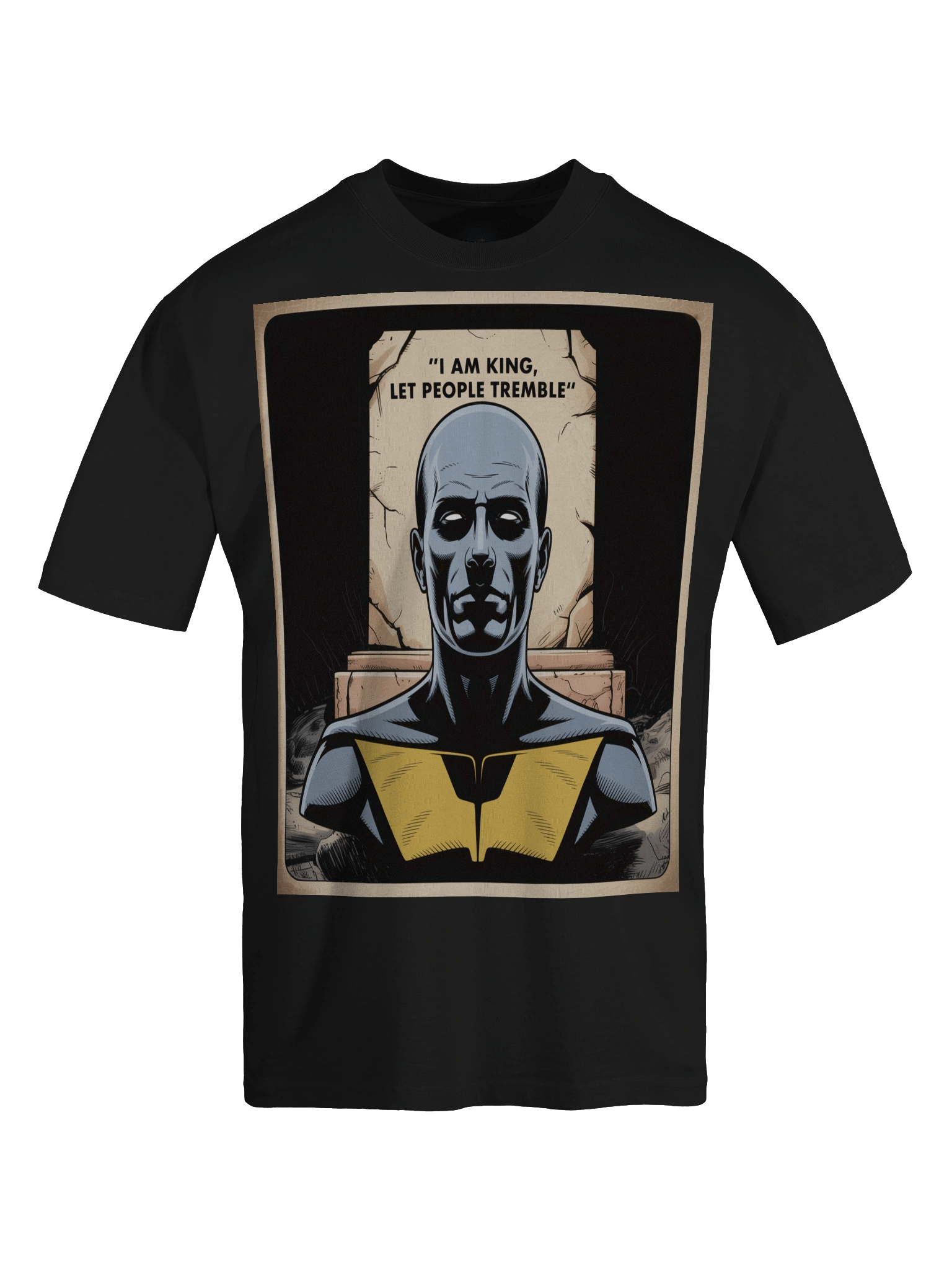 I Am King: Let People Tremble Ozymandias Inspired Oversized Faded T-Shirt product image (1)