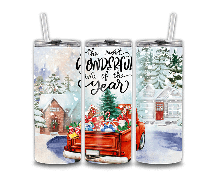 ITS THE MOST YEAR TUMBLER WITH REUSABLE STRAW product image (1)