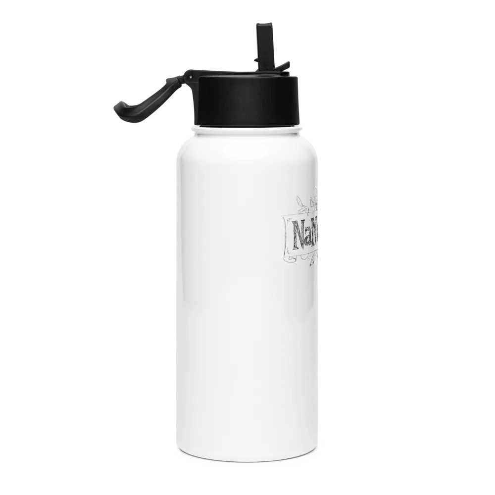 NanoWriMo Pencil-Drawn Evergreen Water Bottle - Stainless Steel product image (3)