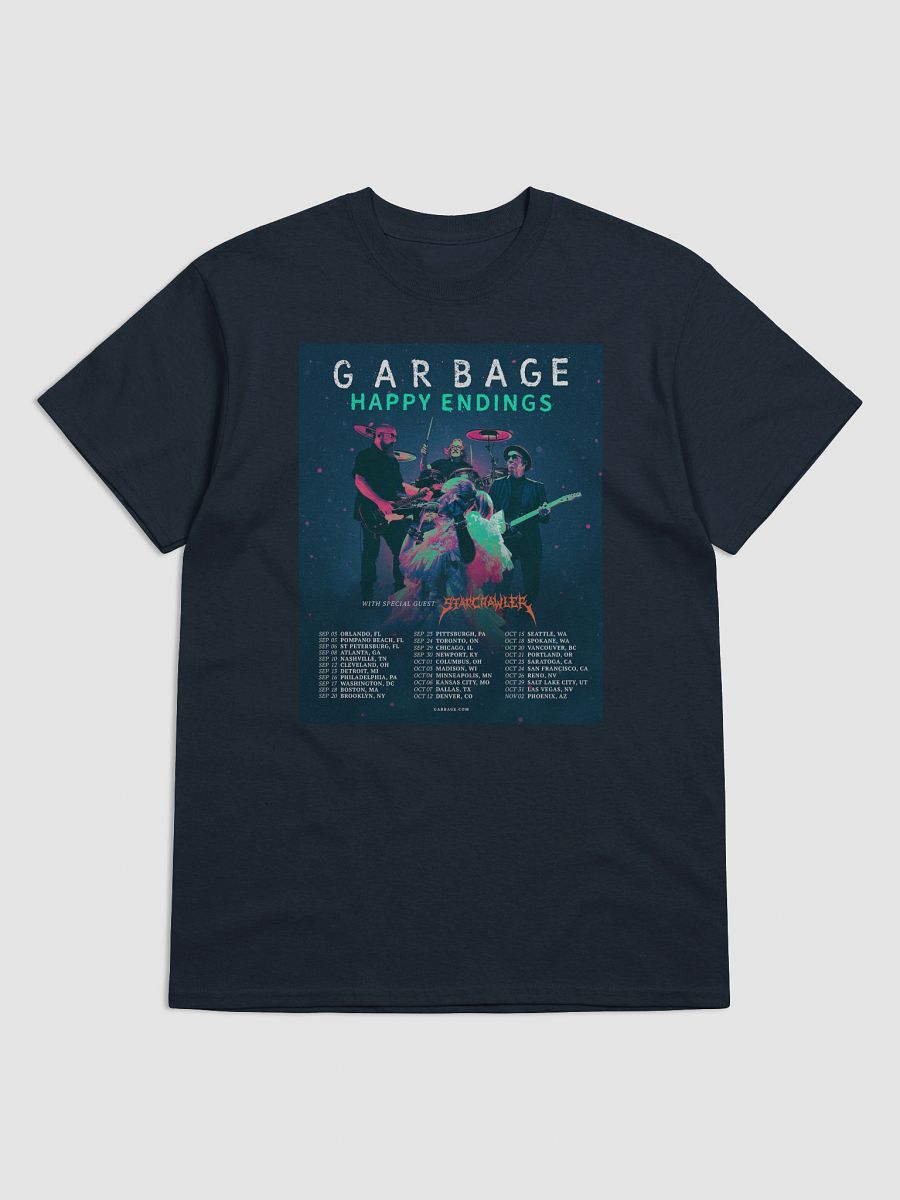 Garbage Happy Endings America Tour Merch 2025 T-Shir product image (3)