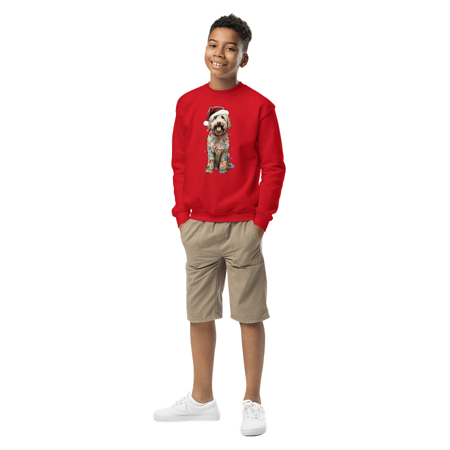 Funny Christmas Labradoodle Youth Sweatshirt product image (3)