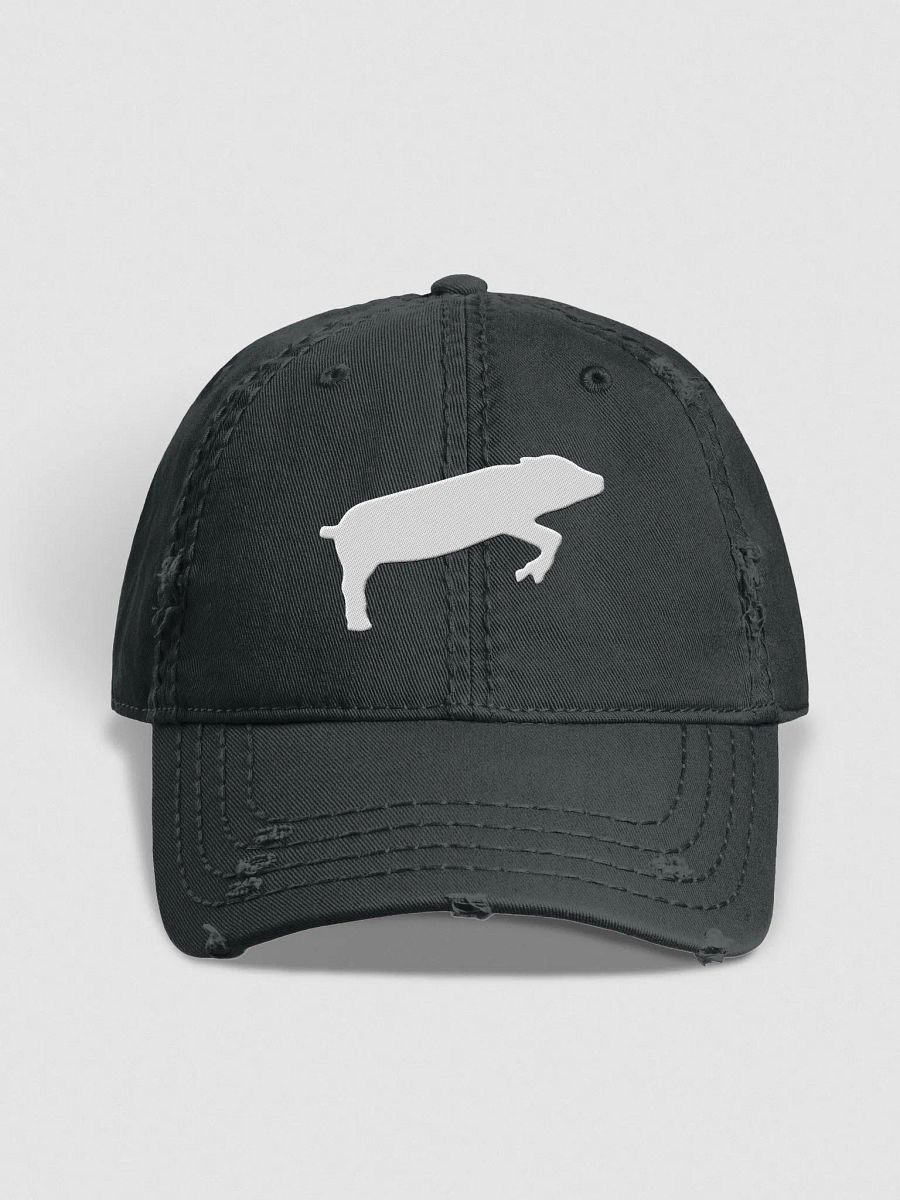 Leaping Pig Logo LIGHT (Otto Distressed Dad Hat) product image (2)