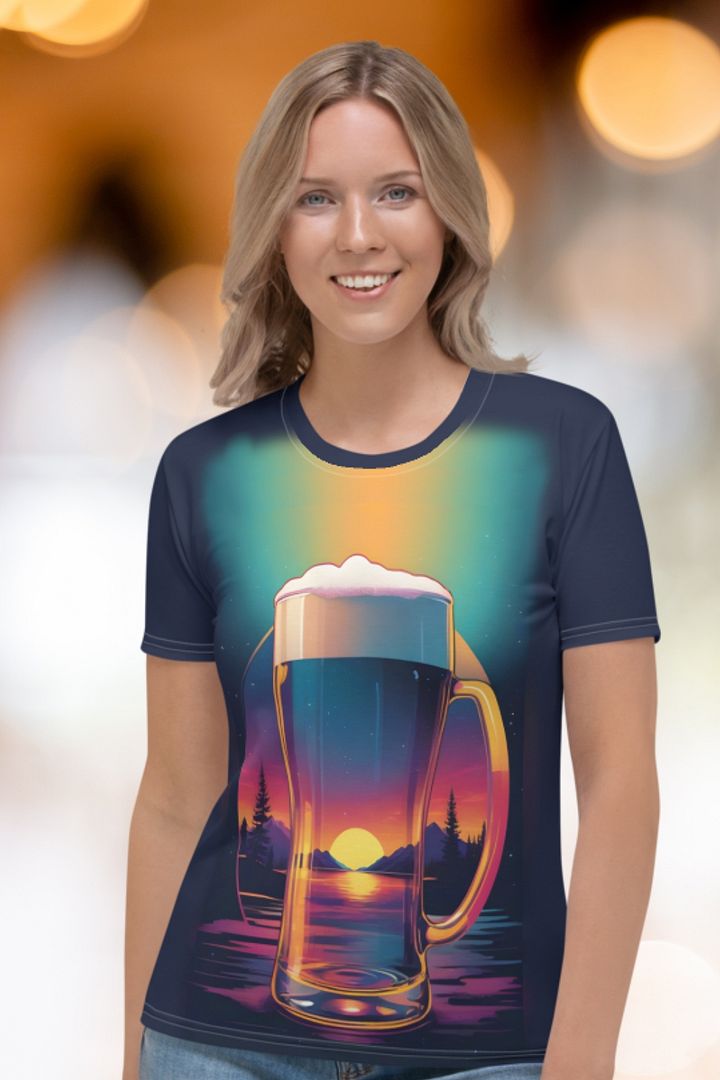 Beer Sunset All Over Print T-shirt product image (1)