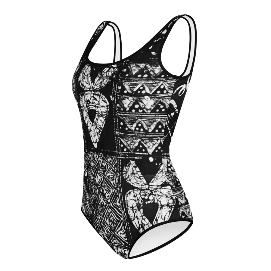 Black and White Unity African Print Swimsuit product image (4)
