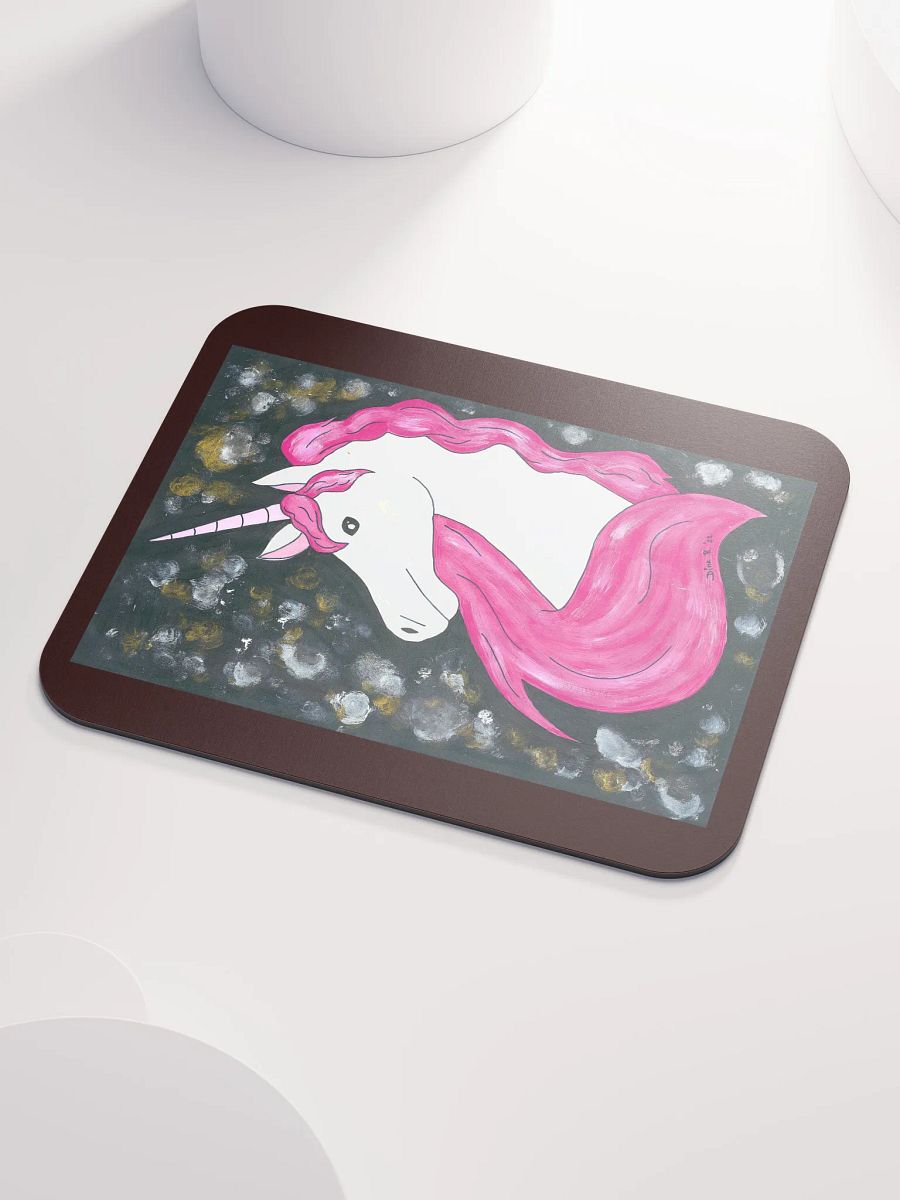 Unicorn - (art by Dina R.) - acrylic painting picture - Classic Mouse Pad product image (3)