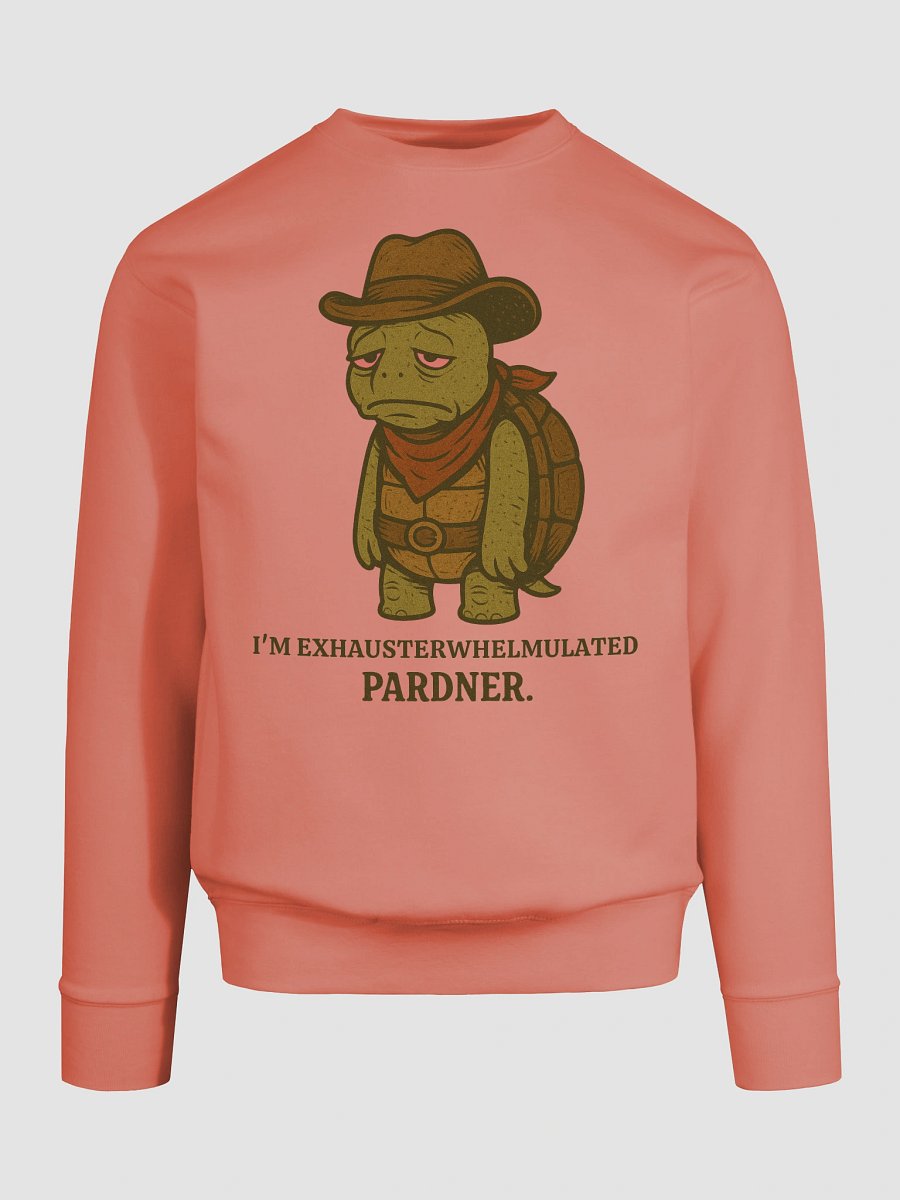 Tired Cowboy Turtle Sweatshirt product image (9)