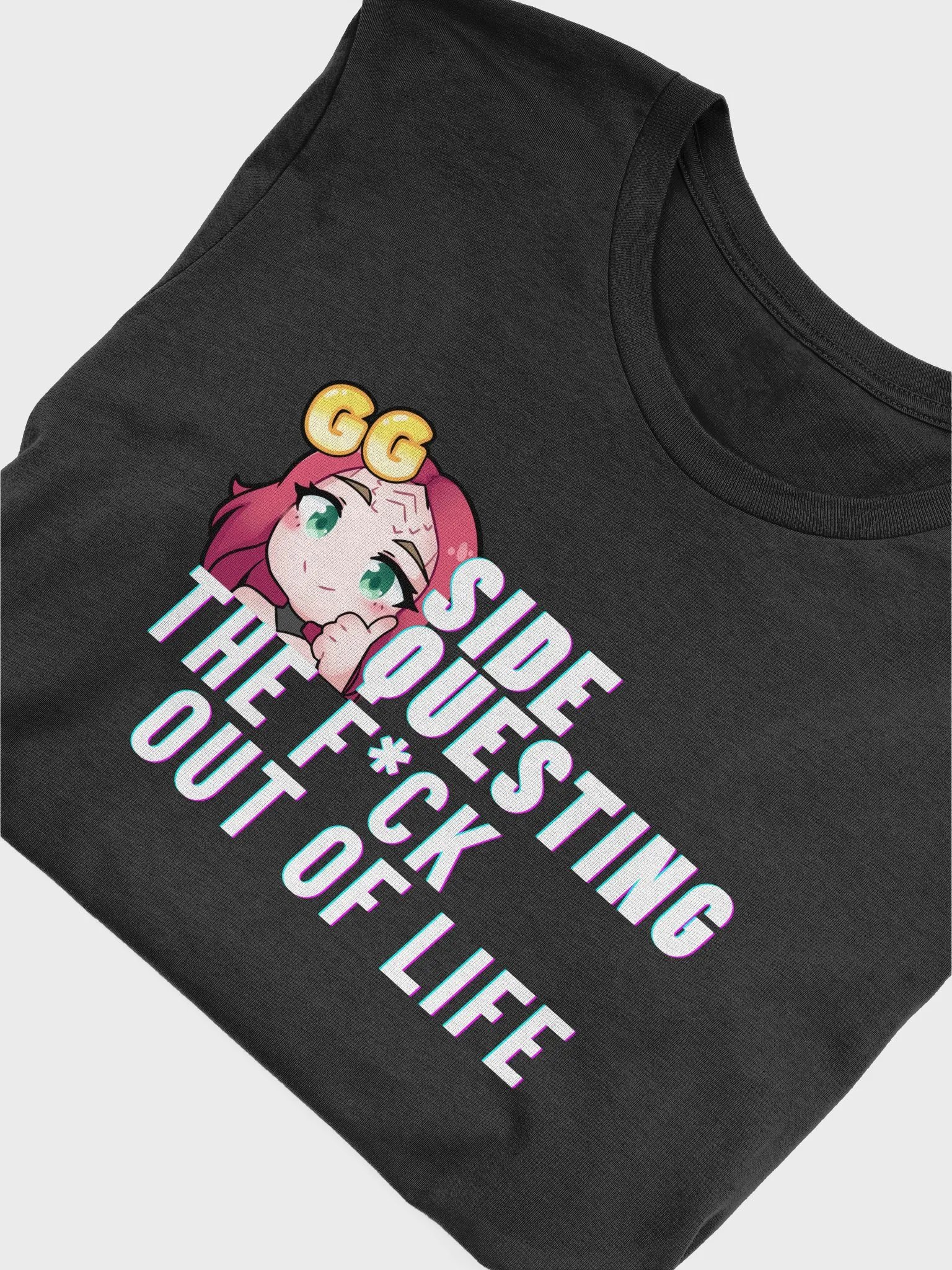 Pop Warrior Side Questing (White Text) T-Shirt product image (5)