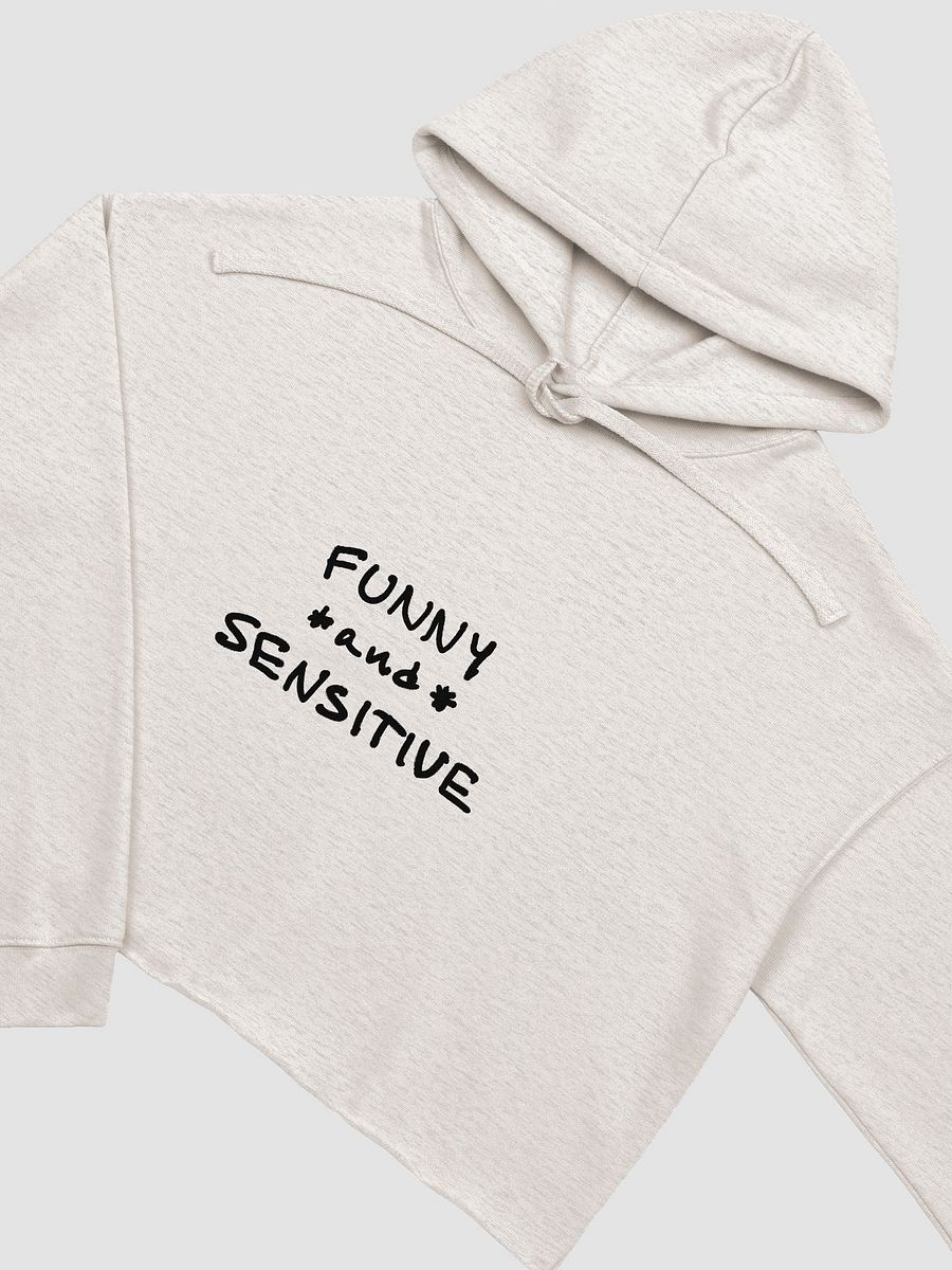 FUNNY *and* SENSITIVE fleece cropped crewneck product image (1)