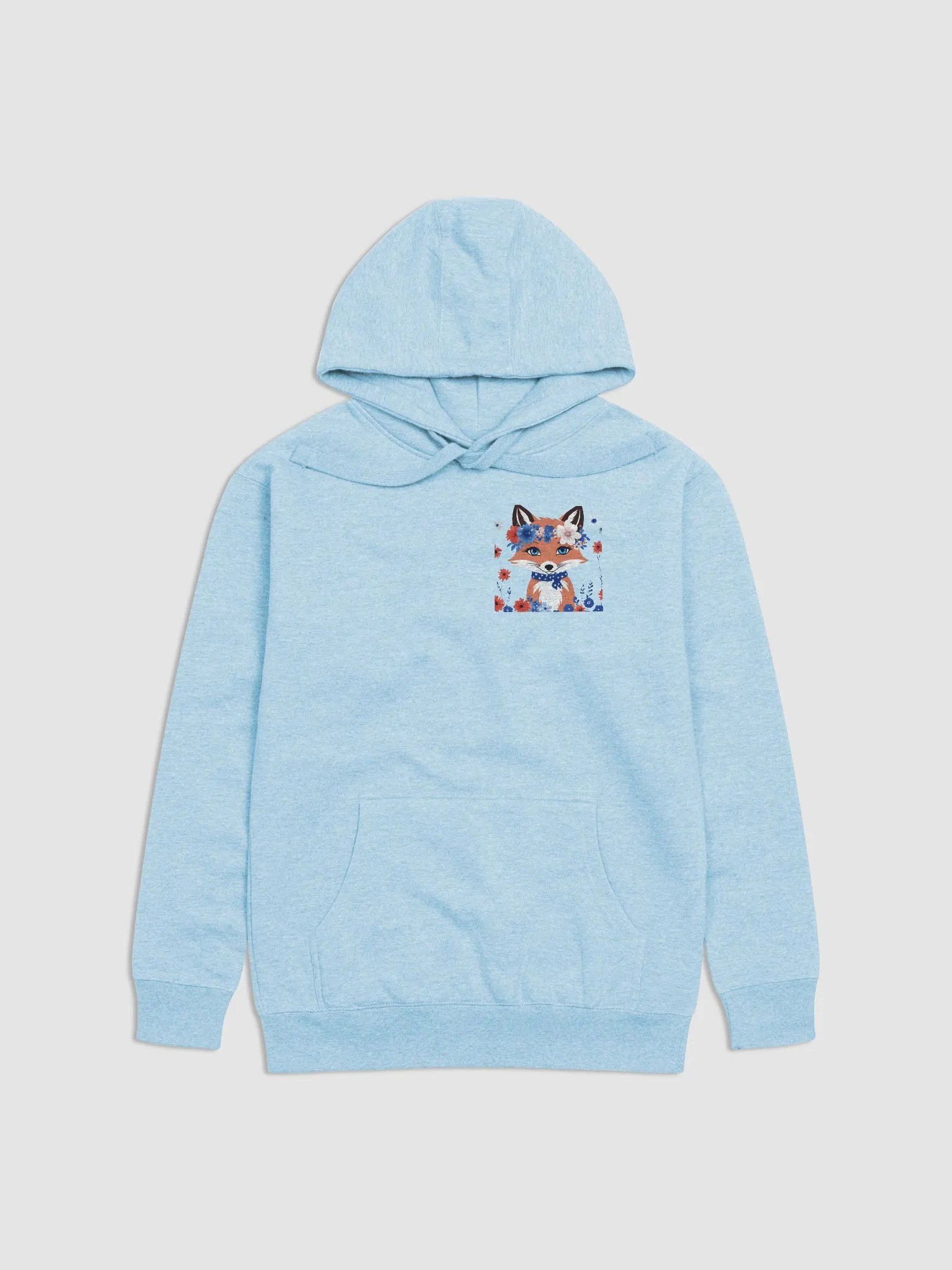 Flower Fox Hoodie - July 4th (Front & Back) product image (41)