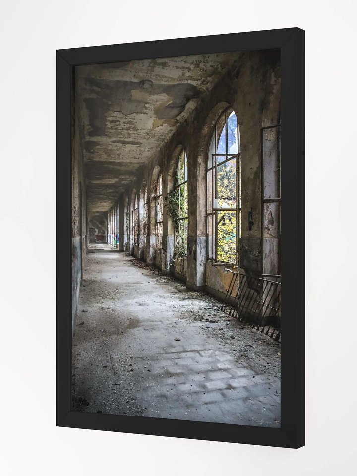Print Fie Art - The Silent Corridor – Abandoned Arched Hallway product image (4)